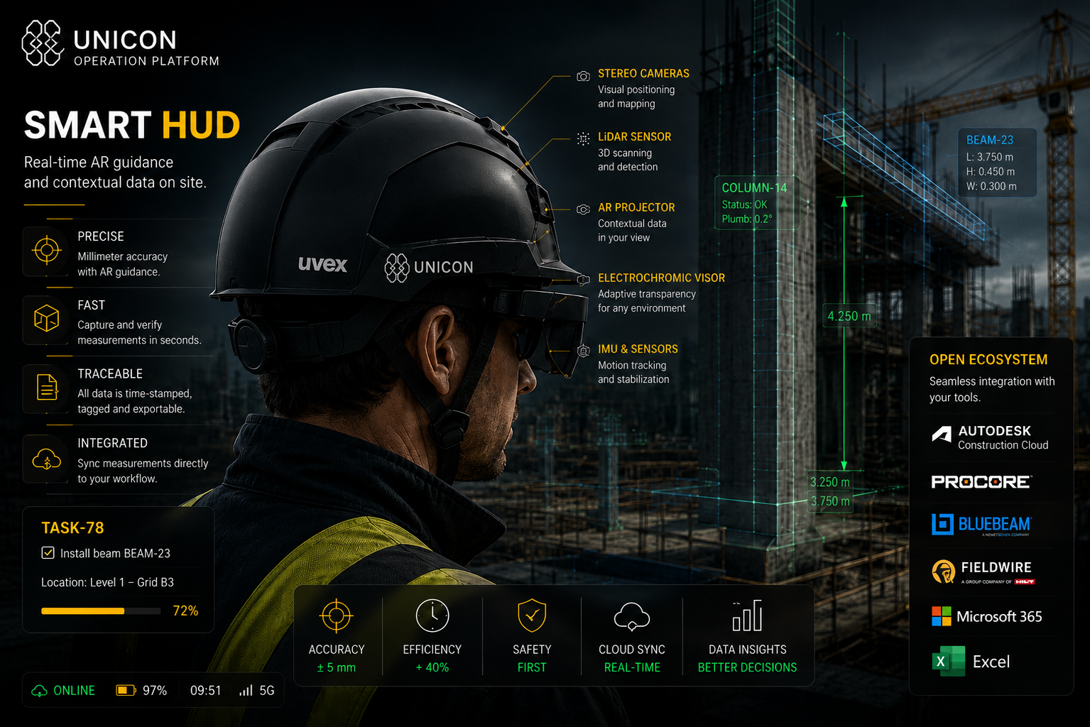 UNICON Smart HUD visualisation